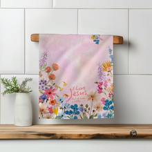 I Love Jesus But I Cuss a Little Kitchen Tea Towel