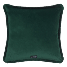 Quetzal Luxury Velvet Cushion: Aqua