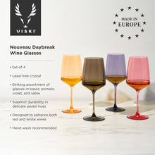 Reserve Nouveau Crystal Wine Glasses in Daybreak - Set of 4