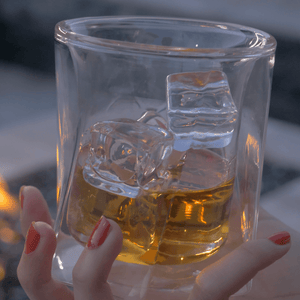 Double Wall Hexagon Whiskey Glasses 10 oz (1pc)