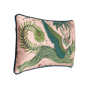 Lynx Silk Bolster Cushion: Gold