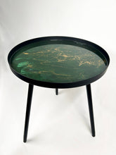 Resin Accented Side Table Ocean Vibes