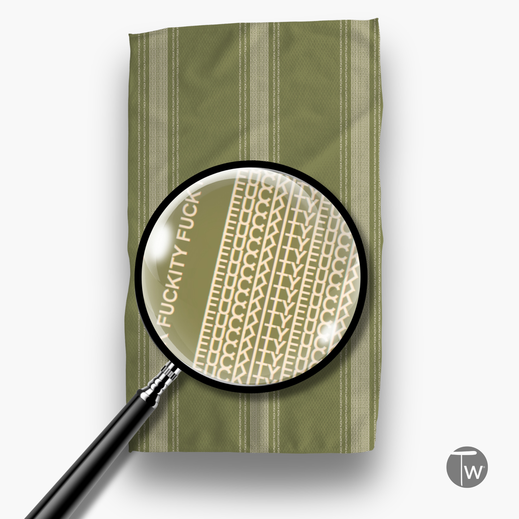 Pardon My French Stripe Fall Illusion Tea Towel