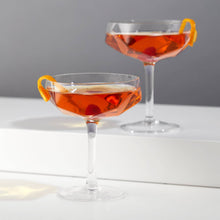 Seneca™ Faceted Crystal Coupes Set of 2
