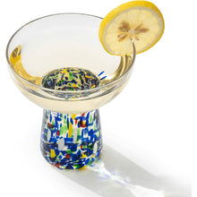 Stemless Margarita Confetti Mexican Glasses - 4 Set