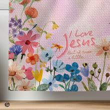 I Love Jesus But I Cuss a Little Kitchen Tea Towel