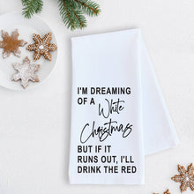 I'm Dreaming Of A White Christmas - Tea Towel - Holiday: RED