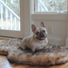PupRug by Paw.com™ Faux Fur Orthopedic Dog Bed - Curve Sable Tan: Large (50" L x 30" W)