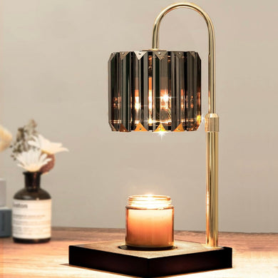 Candle warmer smoked glass