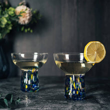 Stemless Margarita Confetti Mexican Glasses - 4 Set