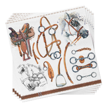 Equestrian Set Cocktail Napkins - Fall Cocktail Napkins