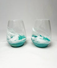 Resin Accented Wine and Entertaining Glasses: Northern Lights