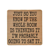 Coasters - Going to Say It Funny Wood Coaster - Friend Gift