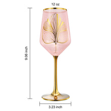 Gatsby Roaring 1920s Colored Wine Glass, 4 Set, Blush Pink