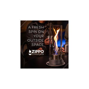 FlameScapes™ Spiral Fire Feature XL: Silver