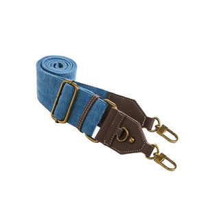 Denim HydroBag® with Antique Brass and Denim overlaid Vegan Leather Strap