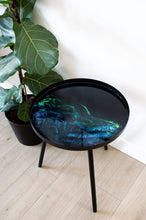 Resin Accented Side Table Onyx