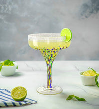 Mexican Design Hand Blown Margarita Glass – Set of 4 Luxury
