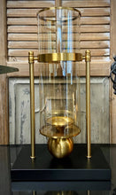 Candle Holder Blk/gld  10"W, 17"H