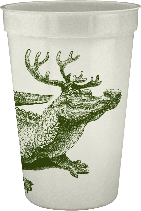 Christmas Gator 16oz Pearlized Cups