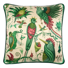 Quetzal Silk Cushion: Ivory