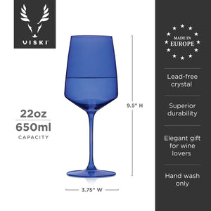 Reserve Nouveau Crystal Wine Glasses - Seaside (Set of 4)