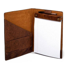 Benjamin Leather Padfolio: Walnut