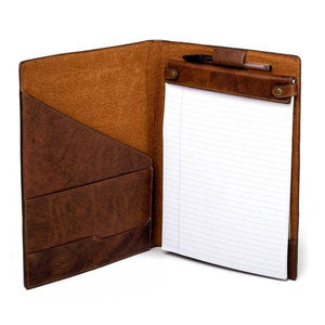 Benjamin Leather Padfolio: Walnut