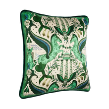 Odyssey Silk Cushion: Emerald