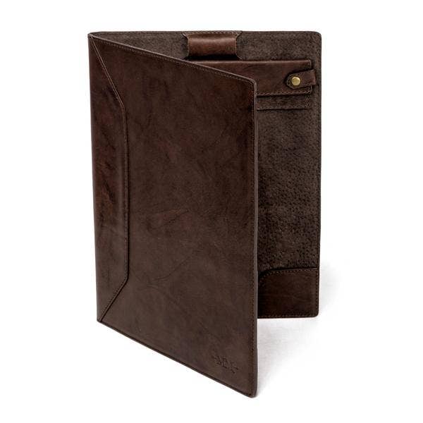 Benjamin Leather Padfolio: Walnut