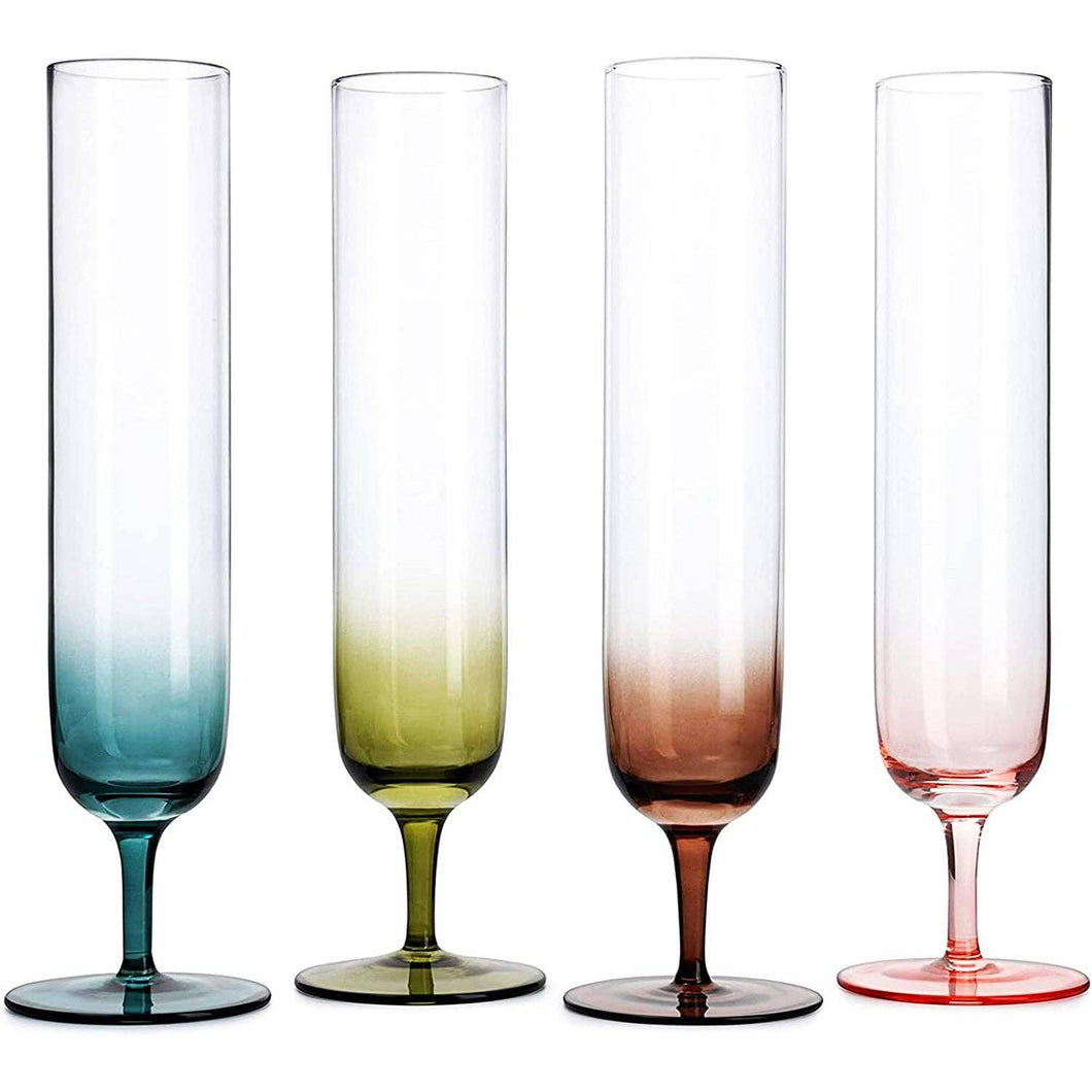 Holiday Fall Colors Beautiful Champagne Flutes 10