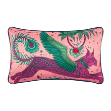 Lynx Silk Bolster Cushion: Gold