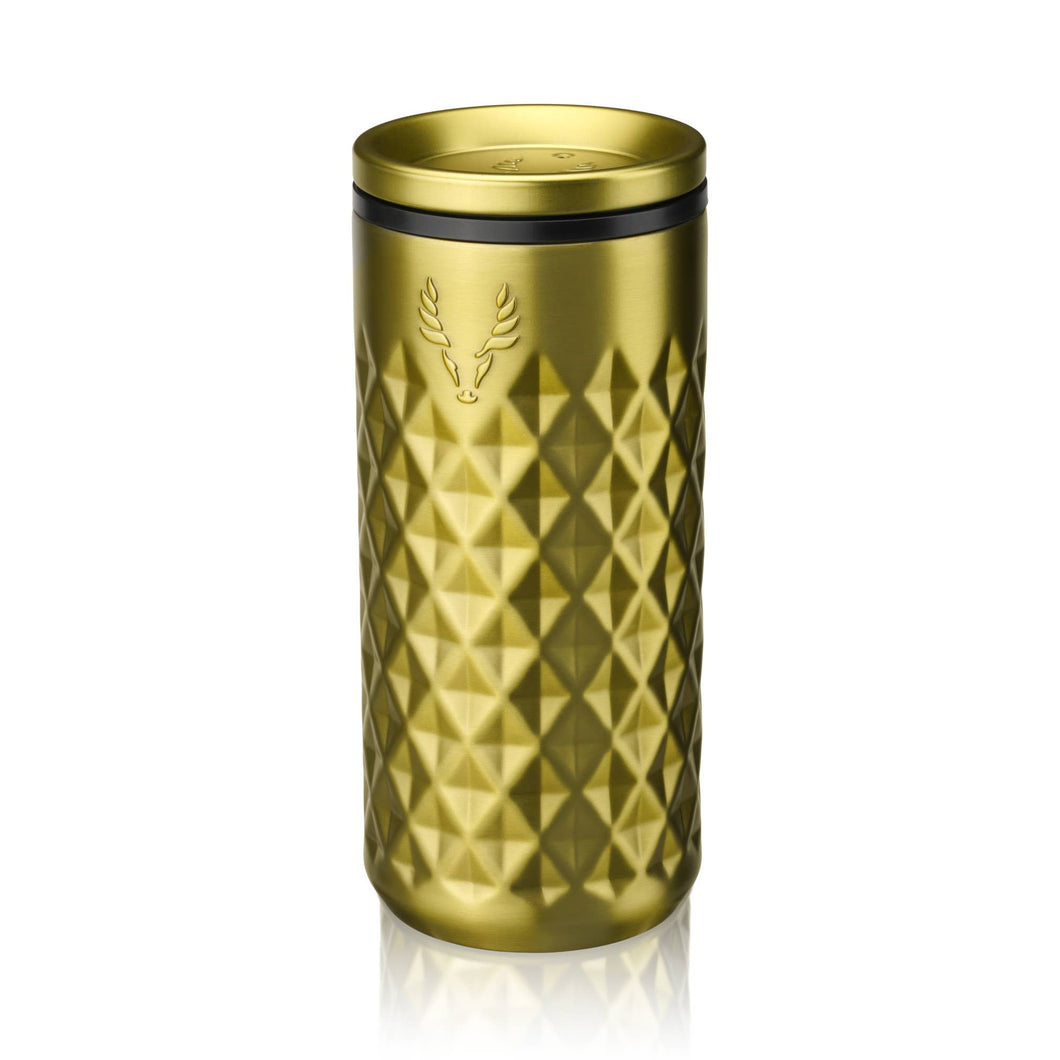 Paragon Stainless Steel Highball Tumbler w/ Lid - Gold