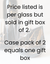 Resin Accented Wine and Entertaining Glasses - NO TARIFFS!: Onyx