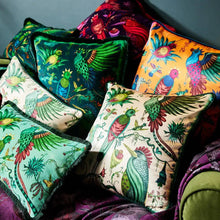 Quetzal Silk Cushion: Ivory