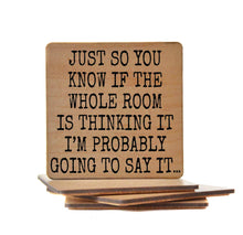 Coasters - Going to Say It Funny Wood Coaster - Friend Gift