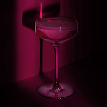 Reserve Nouveau European Crystal Coupes in Berry Set of 2