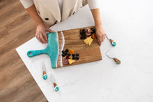 Resin Cheese / Charcuterie Board - Large 10"x20" Caribbean Blue