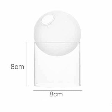 Creative Colorful Spherical Glass Vase: Matte / High style