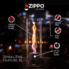 FlameScapes™ Spiral Fire Feature XL: Silver