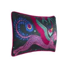 Lynx Silk Bolster Cushion: Gold