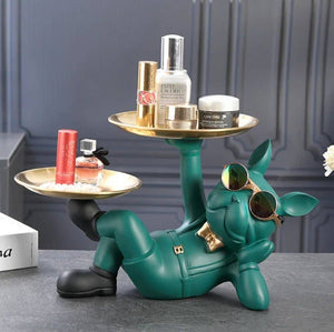 French Bulldog Statue: Lounging Black