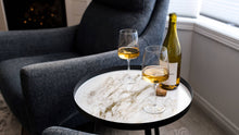Resin Accented Side Table Onyx