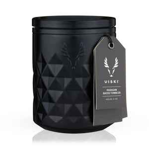 Paragon Stainless Steel Rocks Tumbler w/ Lid - Obsidian