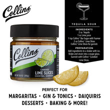 Collins Candied Lime Slices in Syrup 10.6 oz