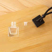 Square Car Hanging Ornament Empty Car Air Freshener Bottle: Transparent Color / One Size