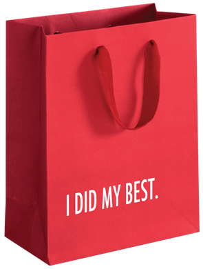 Did My Best (Red) Holiday Gift Bag