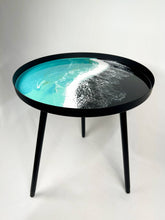 Resin Accented Side Table Onyx