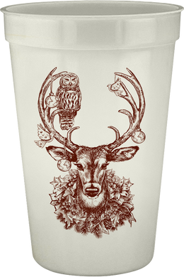 Christmas Deer 16oz Pearlized Cups