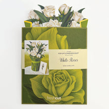 White Roses  (8 Pop-up Greeting Cards)